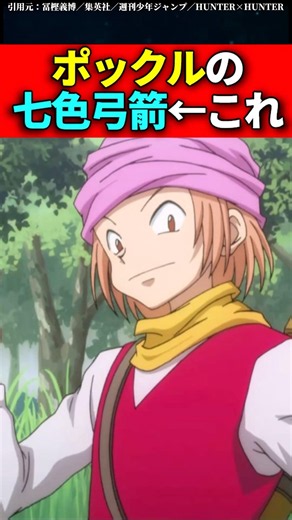 ポックルの七色弓箭←これ #hunter×hunter #shorts