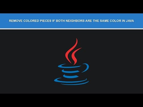 Remove Colored Pieces if Both Neighbors are the Same Color in Java | Full Solution