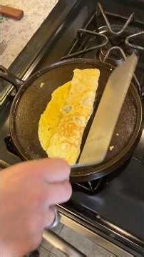 Quick and dirty cast iron omelette