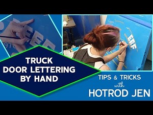 Truck Door Lettering by hand tips & tricks
