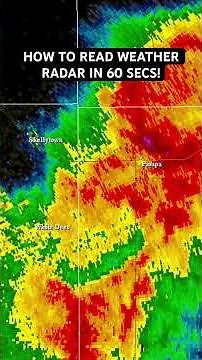 HOW TO READ WEATHER RADAR! #weather #radar #howto
