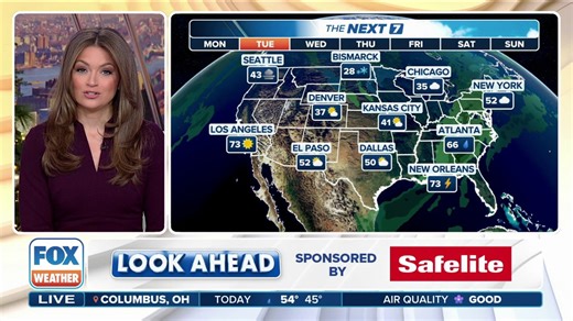 Safelite look ahead forecast: Rain to drench South, cold to grip north