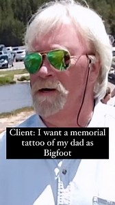 Notice the #alien #abduction in the reflection of the sunglasses? 👽 🤠 #conspiracy #memorial #tattoo | Mike Beecher