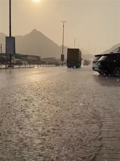 823K views · 6.3K reactions | Heavy rains hit parts of the UAE on Sunday, October 5, even as Cyclone Shakthi in the Arabian Sea off the coast of Oman was downgraded to a tropical storm, according to the Gulf country's meteorological department. Video: Storm Centre | Khaleej Times | Facebook