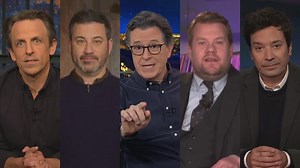 25K views · 646 reactions | Late night hosts took to the airwaves Wednesday night to address the riots that took place at the U.S. Capitol building. | Entertainment Tonight | Facebook