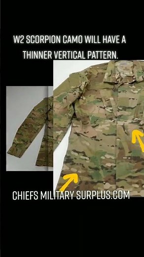 OCP Camo vs. W2 Scorpion Multicam #findthedifference#militaria#camo#chiefs#surplus#usmilitary#ocp