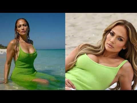 Jennifer Lopez Looks Hot At The Beach