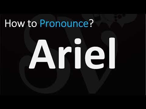 How to Pronounce Ariel? (CORRECTLY)