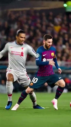 Lionel Messi vs Virgil van Dijk ⚔️🔥One touch, one move…#Messi #Football #UCL #SoccerSkills #GOAT