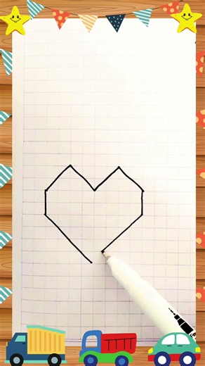 Simple 3d drawing on graph paper very easy #drawing #trending #3d