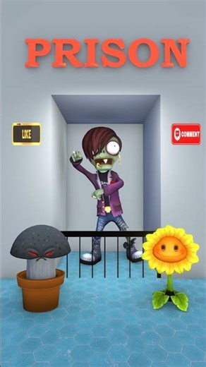 Zombie.Do you choose to close or open the prison door?#funny #shots #games #trendingshorts #zombies