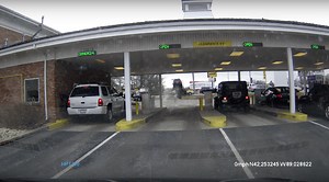 Watch as This KIA Jumps Over a Passing Car at a Drive-Through ATM