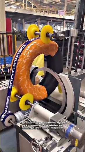 Automated Stretch Wrapping for Tire Protection