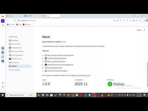 AI powered stock prediction Platform