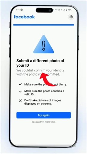 How to fix submit a different photo of your ID facebook | facebook appeal problem