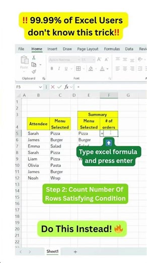 Summarise Any List Instantly in Excel | Excel Formula Hacks