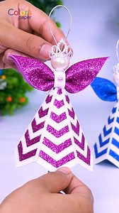 581K views · 10K reactions | Beautiful DIY Christmas AngelsTree Decoration OrnamentsDIY Angel for Xmas #crafts #ChristmasDecor #Christmas #christmasornaments #diy | Colors Paper | Facebook