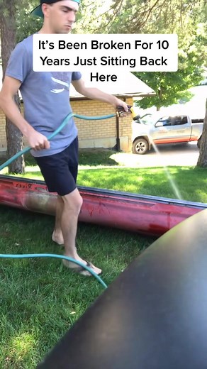 Restoring my dads 30 year old canoe 🛶 #restorationprojects #diy #fishing #fishingfocus #PepsiApplePieChallenge