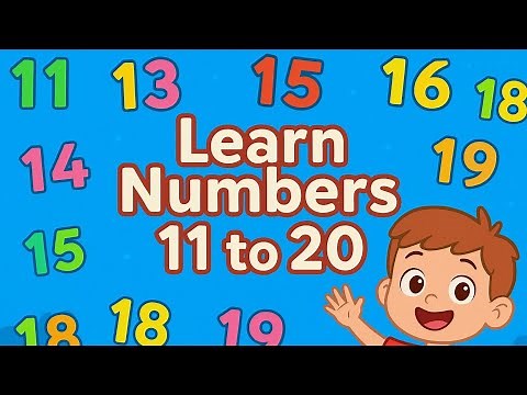 Learn Numbers 11 to 20 | Fun Counting Song for Kids | Educational Cartoon