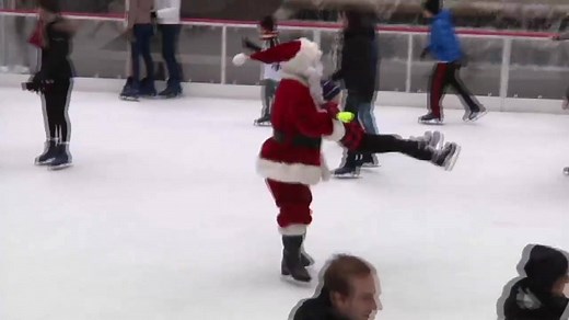 6.6K reactions · 4.2K shares | Santa Claus shows off his ice skating...