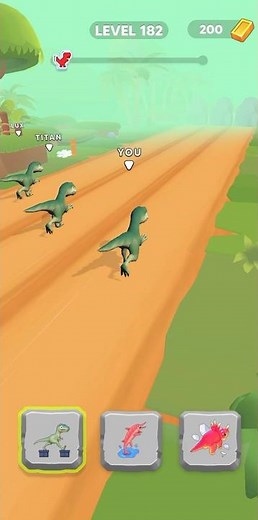 🎮 Dino Shifting Dinosaur Games Level - #182 🦖👑 #shorts #mobilegame #trex