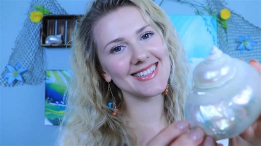 【Gentle Whispering】贝壳放松 🐚 ASMR 🐚 柔和语 ○ 敲击音 ○ 海浪声 ○ 冥想 20180417