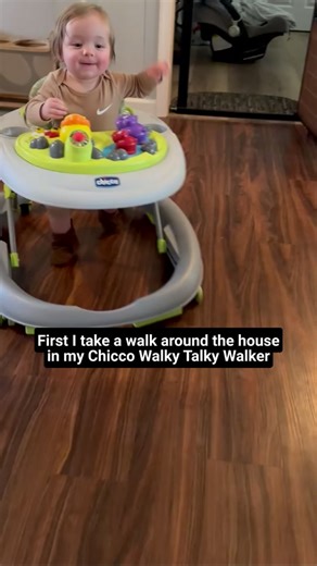Getting those steps in with the Walky Talky Walker and Corso LE Stroller. #ChiccoUSA #WalkyTalky #BabyWalker #CorsoLE #ModularStroller