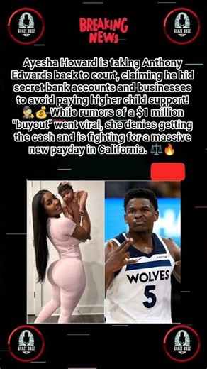 THE SECRET ANTHONY EDWARDS HID 🤫#AnthonyEdwards #AyeshaHoward #NBA #Shorts #Trending