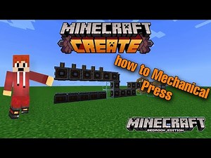 how to Create mod Mechanical Press In Bedrock Edition |Minecraft