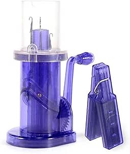 AROYEL Knit Machine Kit, Hand-Operated Weaver Knitting Tool for DIY Bracelet Weave Spool Knitter, Blue
