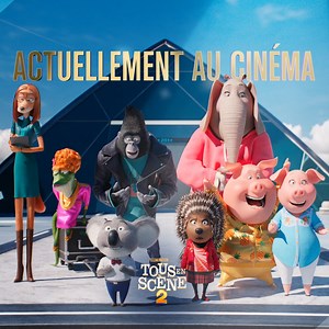 C'est le GRAND JOUR 🎉 Buster Moon et la troupe de #TousEnScène2 vous attendent dès aujourd'hui dans les salles pour un show MAGIQUE ! Réservez vos places ▶︎ bit.ly/3IoCM0O | Tous En Scène