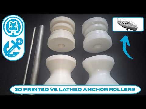 DIY Aluminum Sailboat: 3D Printed vs. Lathed Anchor Rollers | Snapshot