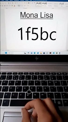 Ms word Mona Lisa Painting Shortcut #computereducation