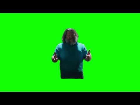 Steve (Jack Black) "this is a crafting table" Minecraft Movie green screen