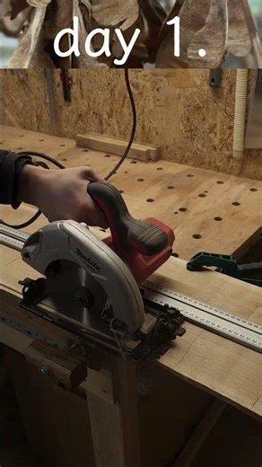 DAY 1 — Flattening a Twisted Oak Slab|Floating Table Build #woodworking #wooddesigner #diyfurniture