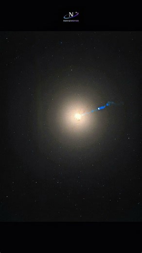 Messier 87 — The Black Hole That Fires a Cosmic Jet