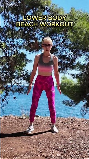 Lower Body Workout at the Beach | Standing No Equipment Exercises