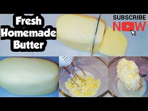 How To Make Fresh Butter Using Only 1 Ingredient.