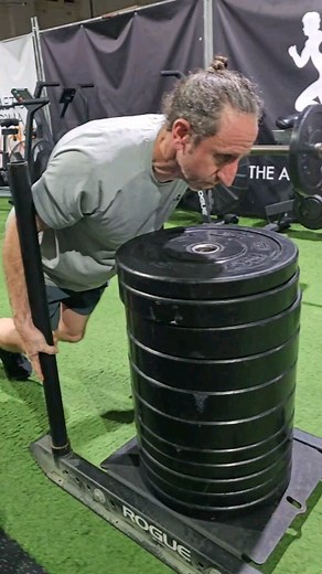 Our turf workouts featuring sled pushes and sled pulls are perfect for building strength, power, and endurance. These dynamic exercises engage multiple muscle groups, giving you a full-body workout that challenges and motivates you. Count down to Hyrox is ON! | The Athletic Buddha | Facebook