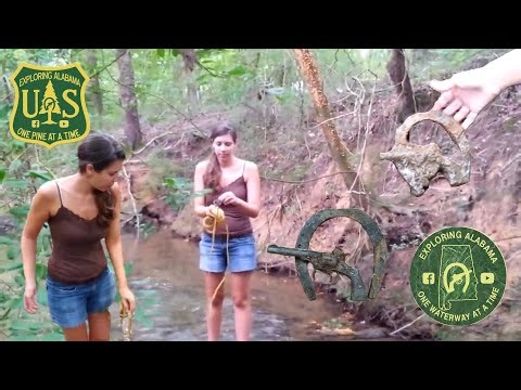 Magnet Fishing Horseshoe Creek: How We Got our Gun Logo with my Bride