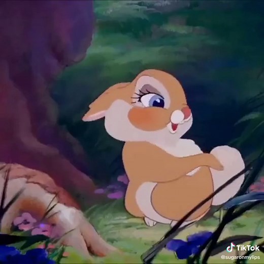 Miss Bunnyand Thumper from Bambi, 1942. 🐰🦌 #bambi | thumper bambi