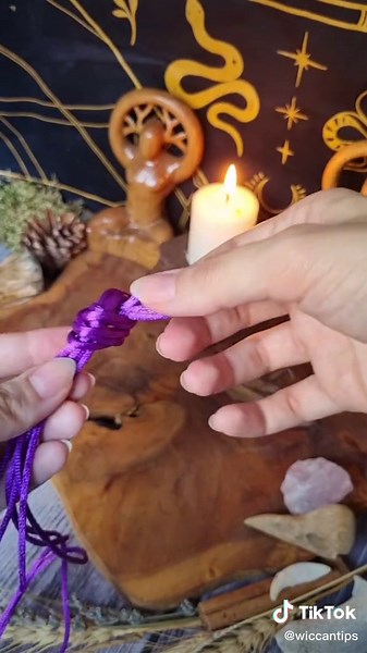 Witch's ladders combine the power of different items with knot magick #witchtok #wicca #witchcraft