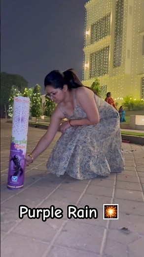 Vanita Purple rain ☔️ #shorts #diwalispecial #happydiwali #diwalicelebration #fireworks #trending