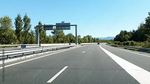 Caméra embarquée avec entrée d'autoroute