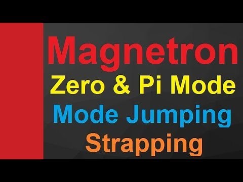 Magnetron zero mode, Magnetron pi mode, Magnetron mode jumping & strapping of Magnetron