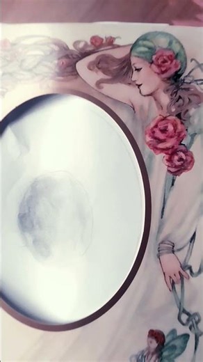 fist page of filling a fairy photo album with drawings