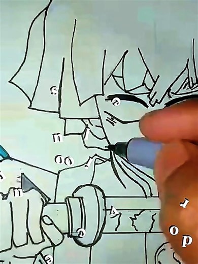 Wait 👋 for Zenitsu with ⚡ breathing colouring ✨ video 📷 #drawing #zenitsu