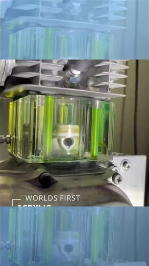 Transparent Engine Shows the Magic of Combustion. #engine #carfacts #shorts