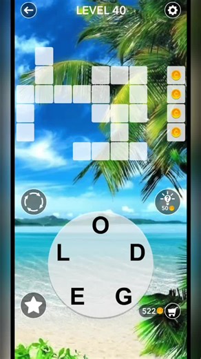 Wordscapes Level 40 Solutions and Tips