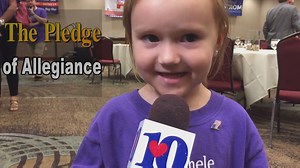 Here's our favorite moment from Thursday's election. A 3-year-old girl recited the Pledge of Allegiance! http://on.wbir.com/2aYAzhw | WBIR Channel 10